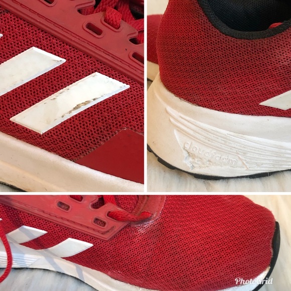 Adidas Red SHW 675001 Cloudfoam Running Sneaker Shoe, size 4 - Picture 7 of 8